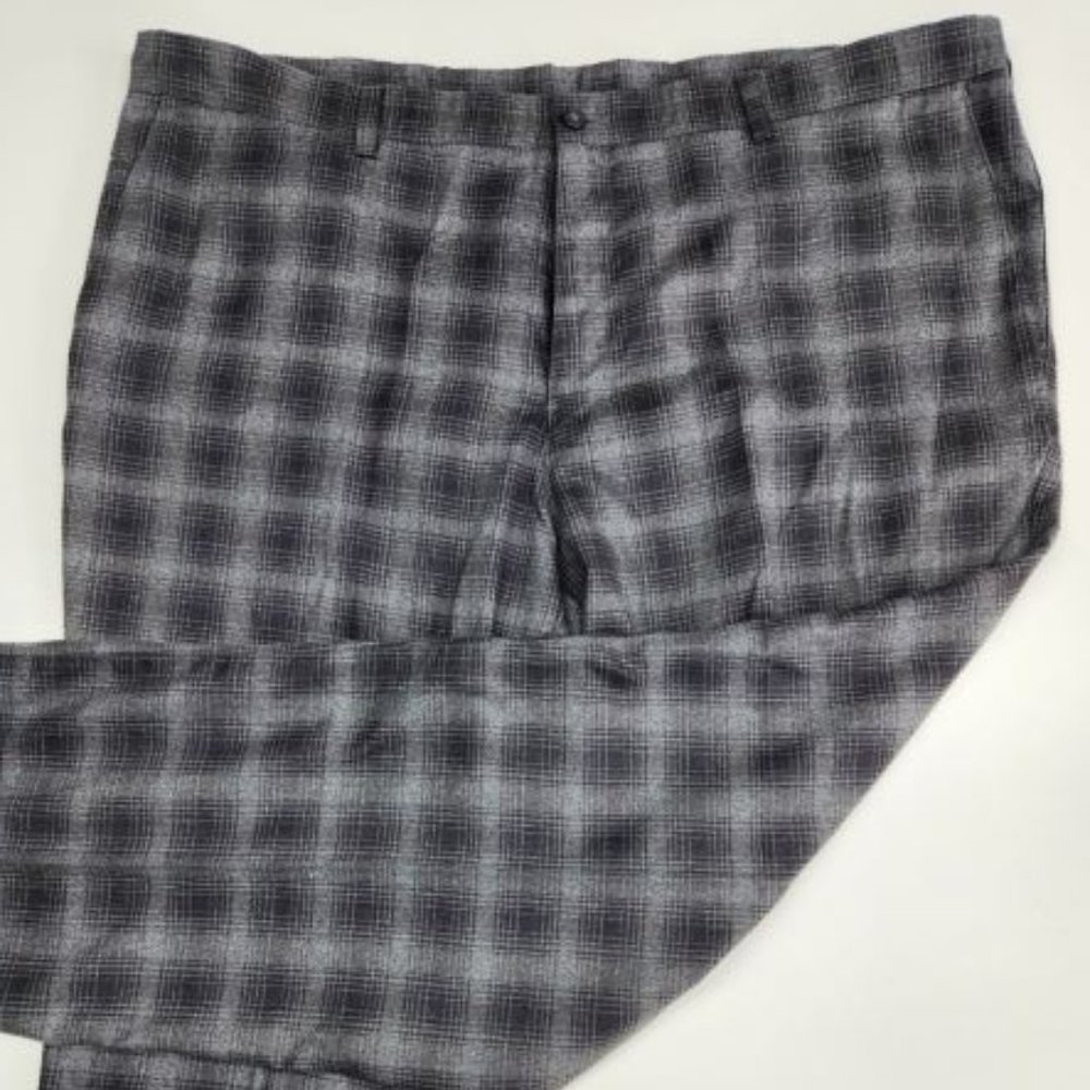 PGA Tour men's golf pants 44x32 gray checkered